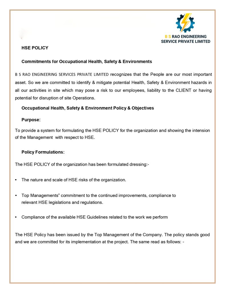 BS Rao Engineering Services Private Limited