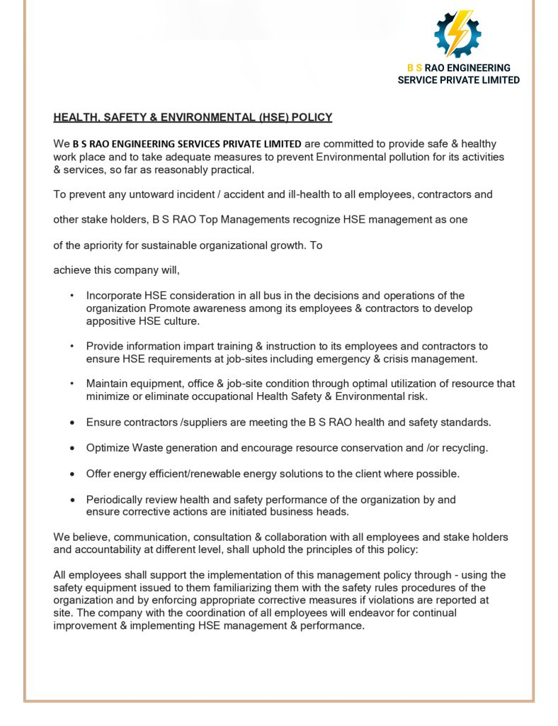 BS Rao Engineering Services Private Limited