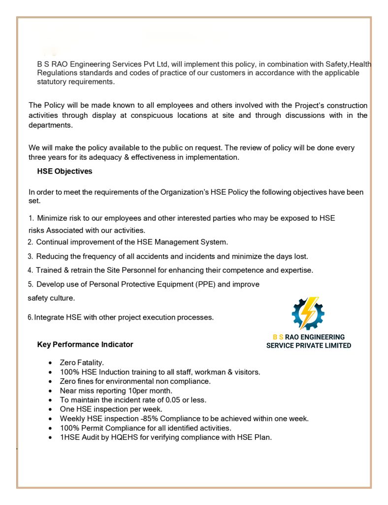 BS Rao Engineering Services Private Limited