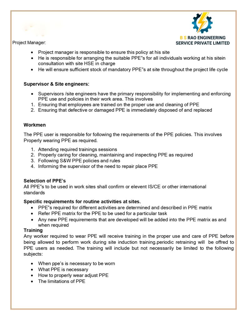 BS Rao Engineering Services Private Limited